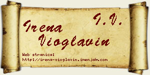 Irena Vioglavin vizit kartica